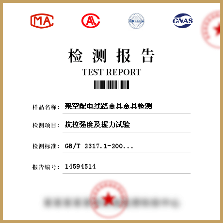 架空配電線路金具金具檢測(cè)